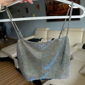 Guess Top, cropped, size XS, pre-owned